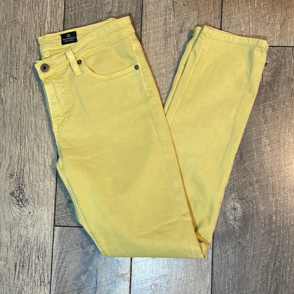 AG Stevie Ankle Yellow Jeans